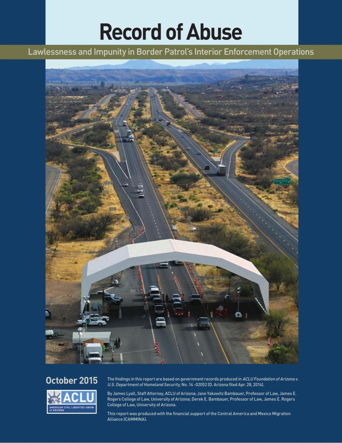 ACLU report on border checkpoints