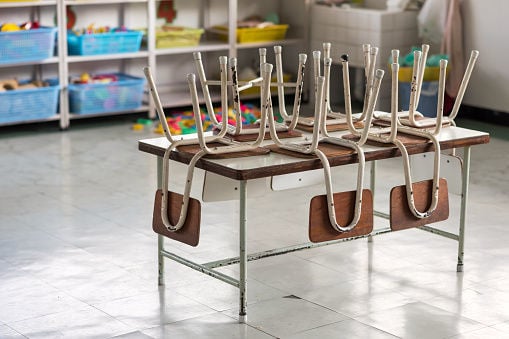 Empty classroom