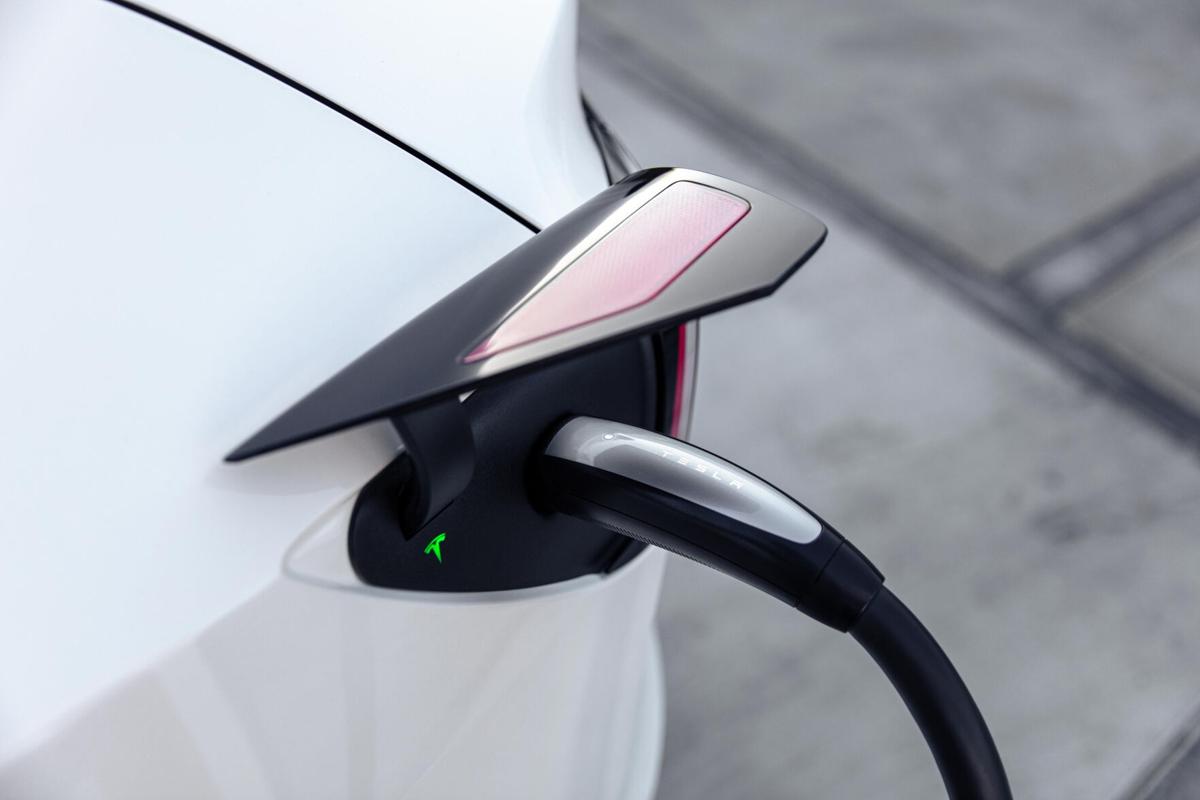 Tesla charging station, 2021