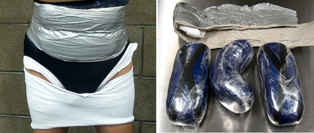 Woman wearing heroin arrested at the border