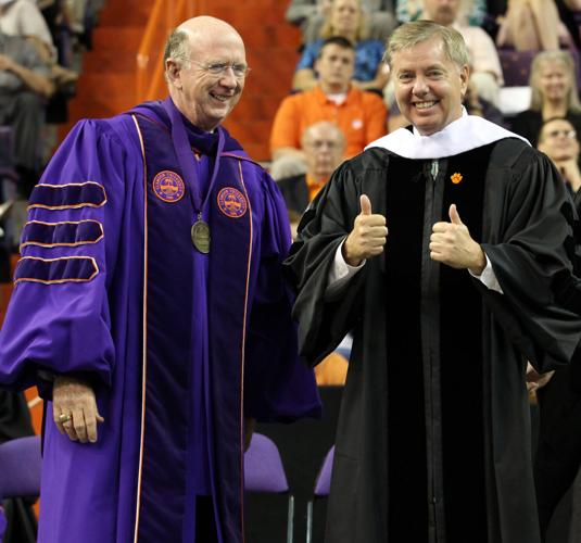Clemson University Provost Bob Jones and Sen Lindsey Graham