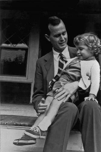 George H.W. Bush with daughter Robin
