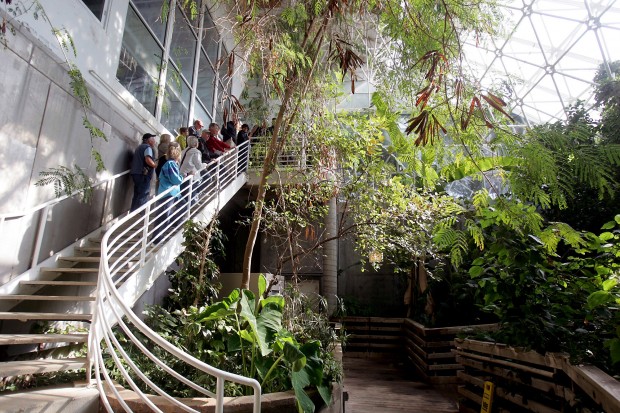 A giant lab under glass   