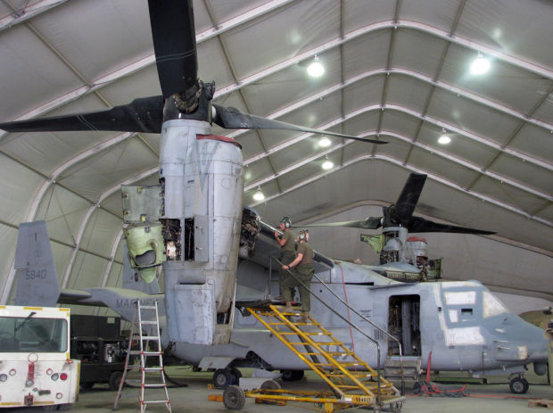 Tilt-rotor Osprey aircraft wins fans in Afghanistan    