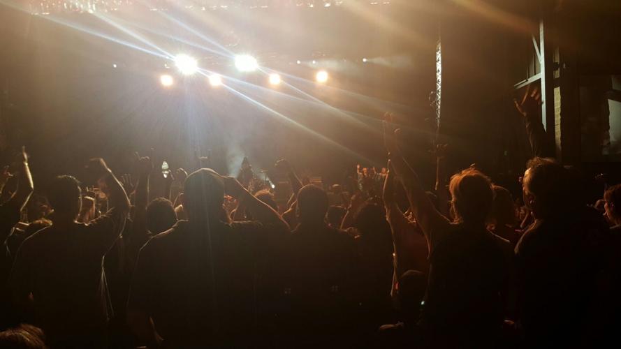 And the crowd sang along