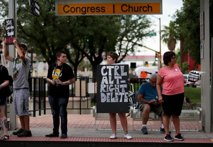 Protest in Tucson against President Donald Trump