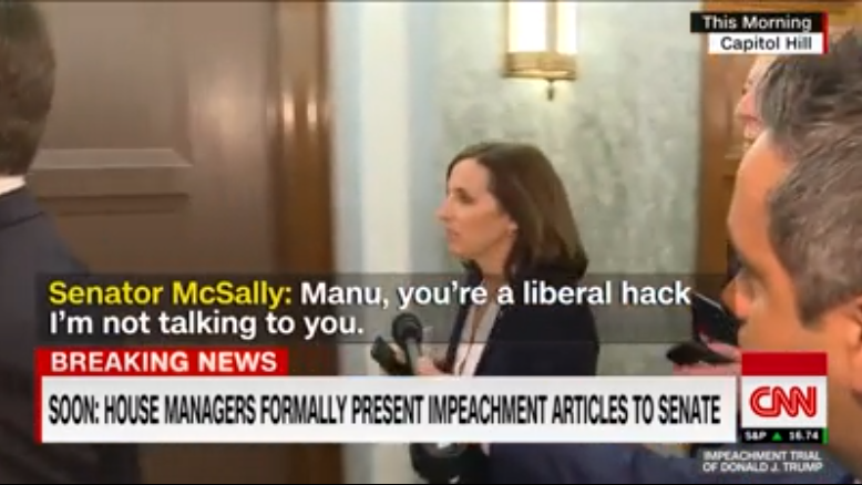 McSally calls CNN reporter 'liberal hack' after impeachment question