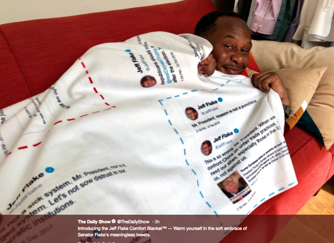 Jeff Flake Comfort Blanket