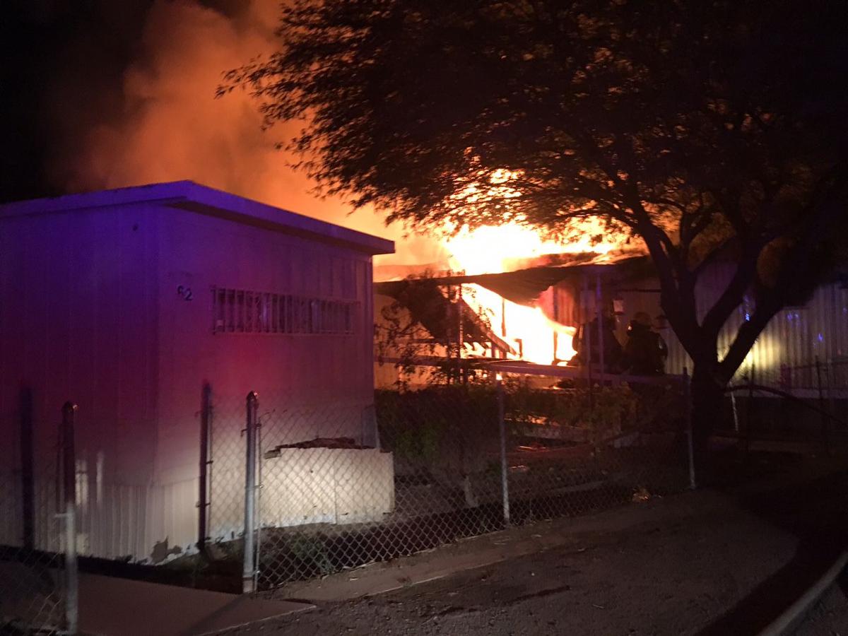 Mobile home fire