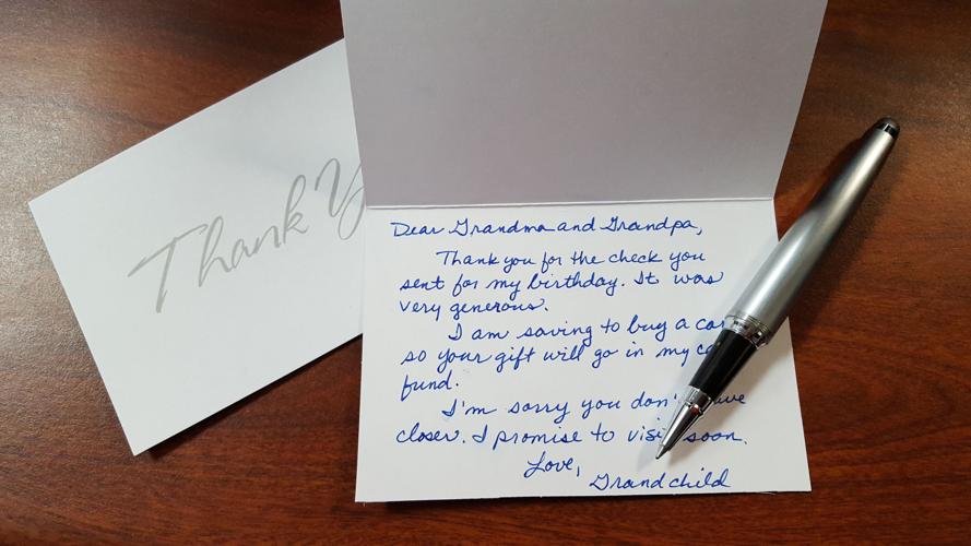 DIY etiquette Thank You Note