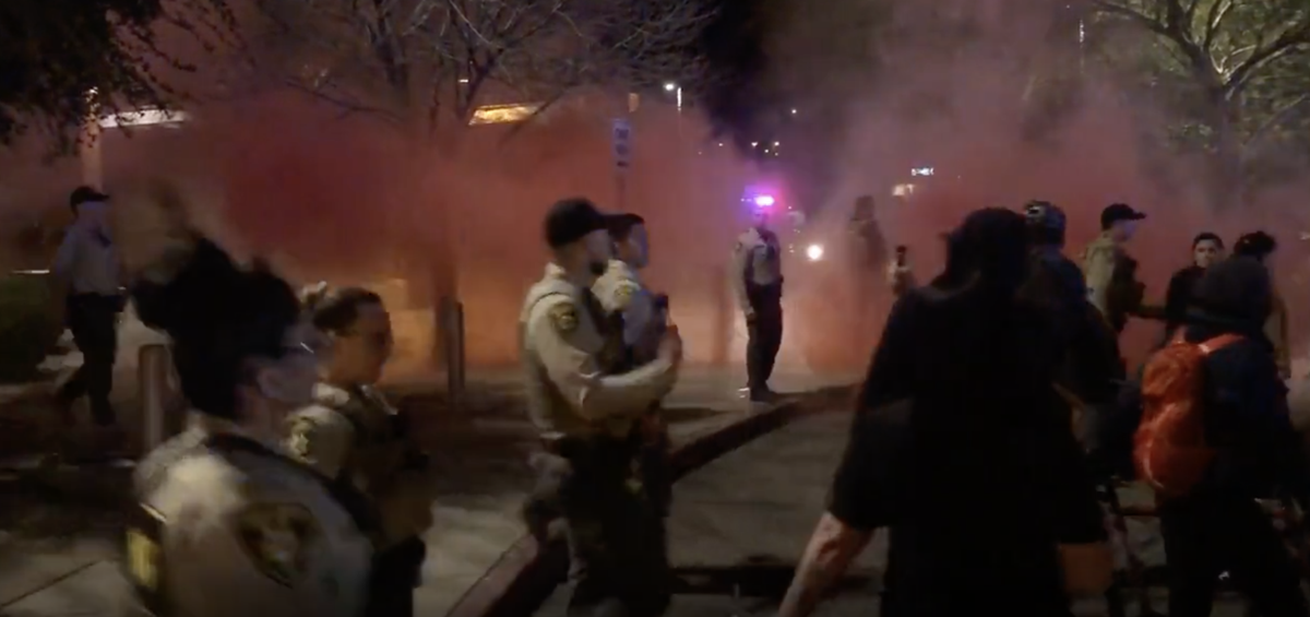 Protest at Pima County jail ends in clash with deputies