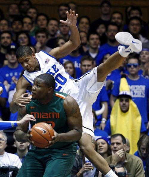 Men: Big man helps Hurricanes pull off big victory at Duke   