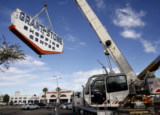Grant-Stone Shopping Center sign