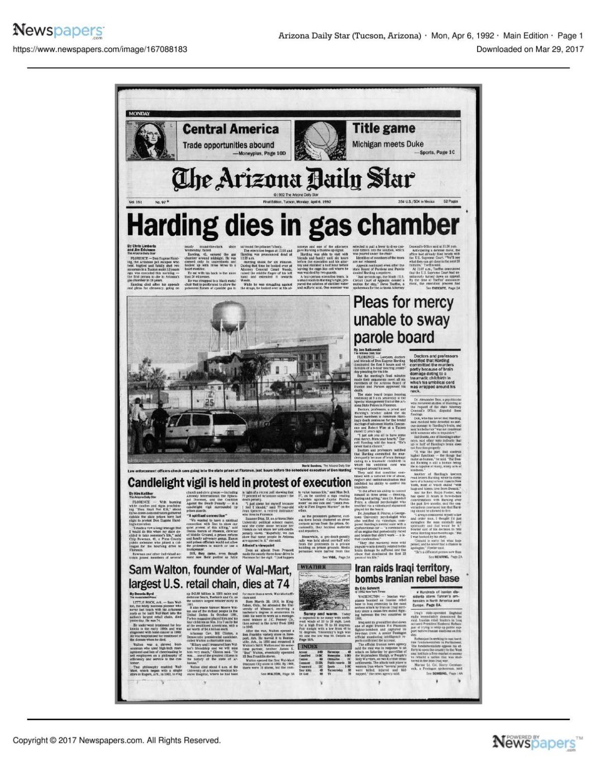 Arizona Daily Star front page April 6, 1992.pdf