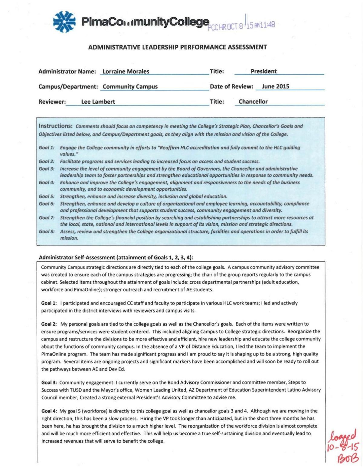 Exec review: Lorraine Morales