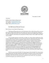 Elections Director warns Cochise voters could be 'disenfranchised'