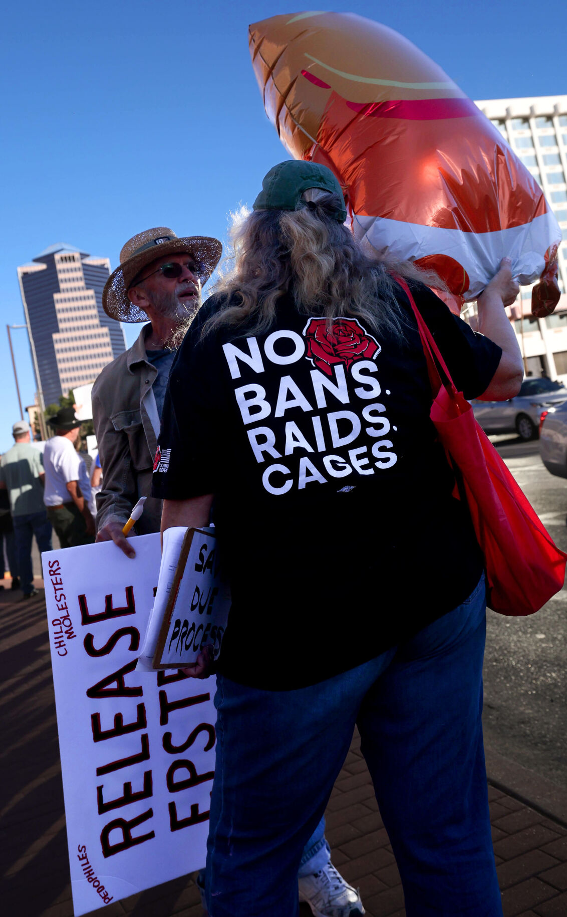 Photos: Hundreds protest Trump administration in downtown Tucson