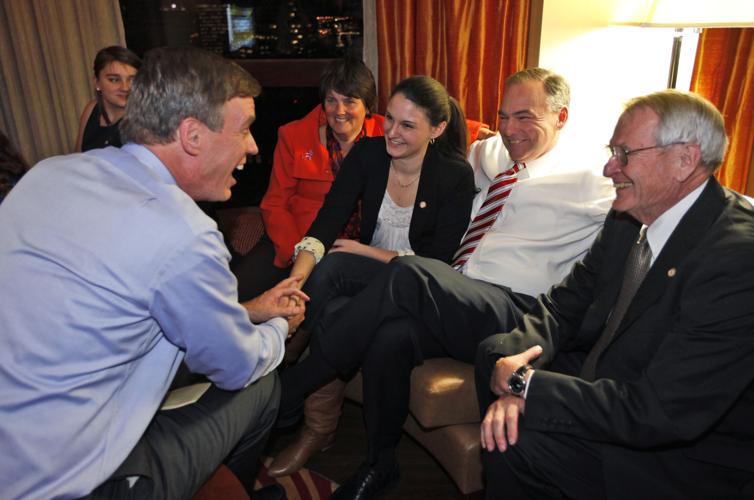 Tim Kaine with family and Sen. Mark Warner, 2012