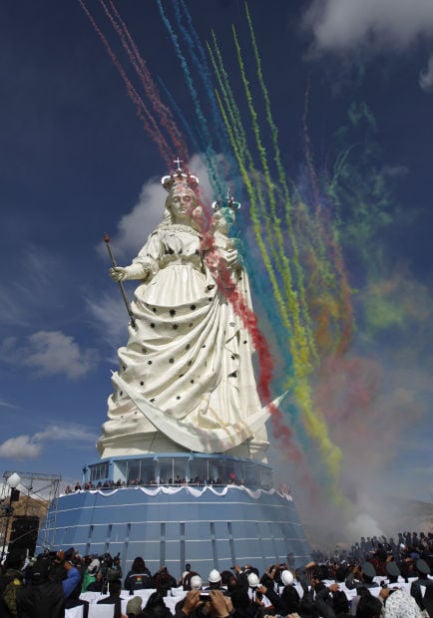 Bolivia Virgin Statue