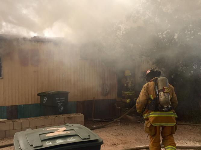 Tucson mobile home fire