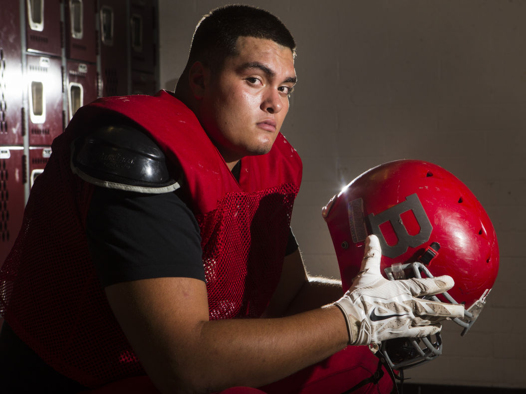 Bisbee High School football player Jason Linden