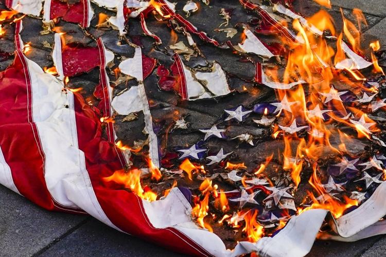 Trump Flag Burning