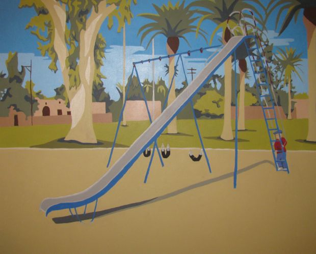 Himmel Park slide painting