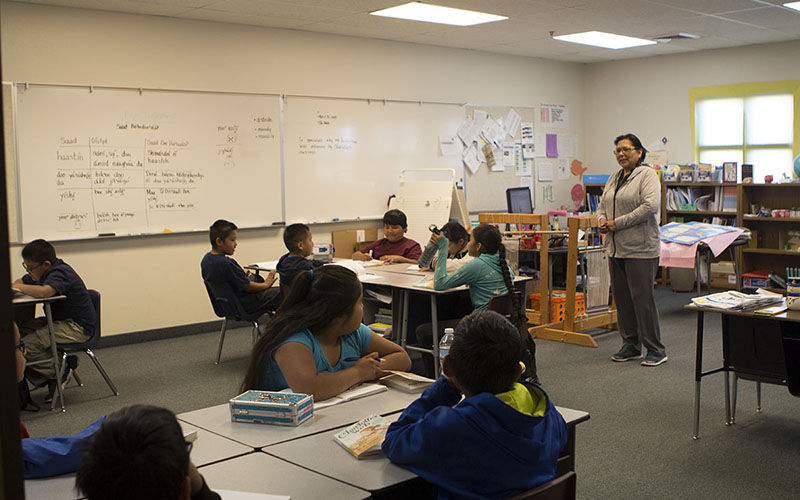 Navajo classroom