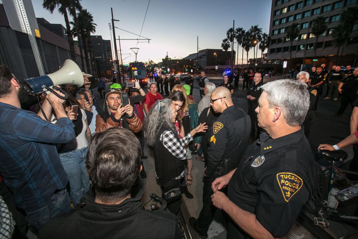Protest clash