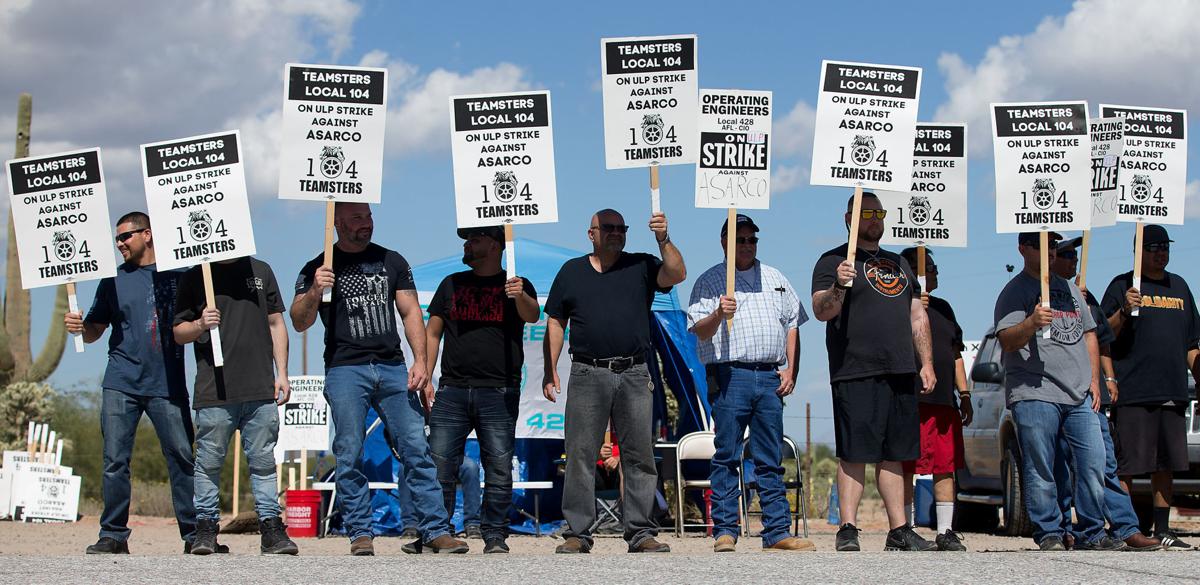 Picketing line at ASARCO Mission Complex