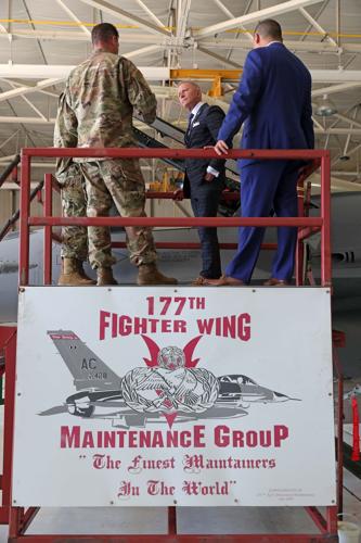 Congressman Jeff Van Drew toured 177th Fighter Wing