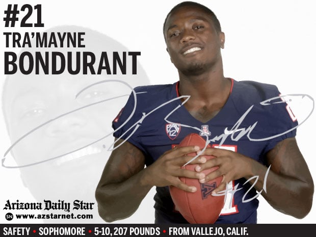 University of Arizona Wildcats safety Tra'Mayne Bondurant