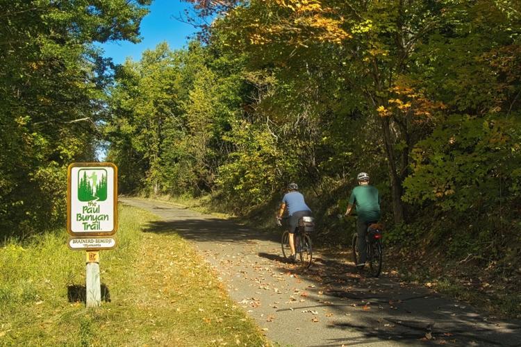 Paul Bunyan Trail near Walker, Minnesota.