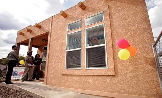 New house replaces siblings' old one  
