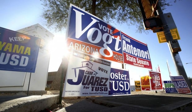 Jumble of campaign signs should clear up by late Nov.    