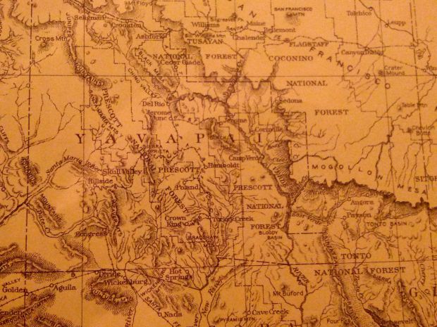 Map showing Humboldt, Ariz., 1919