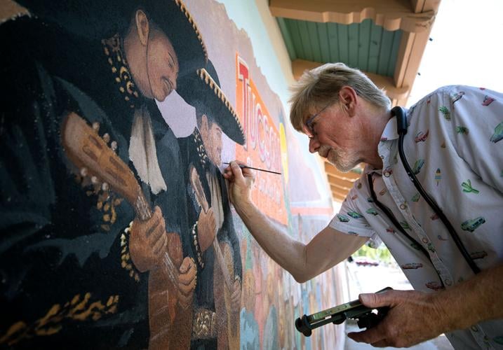 Mural at the Southern Arizona Transportation Museum