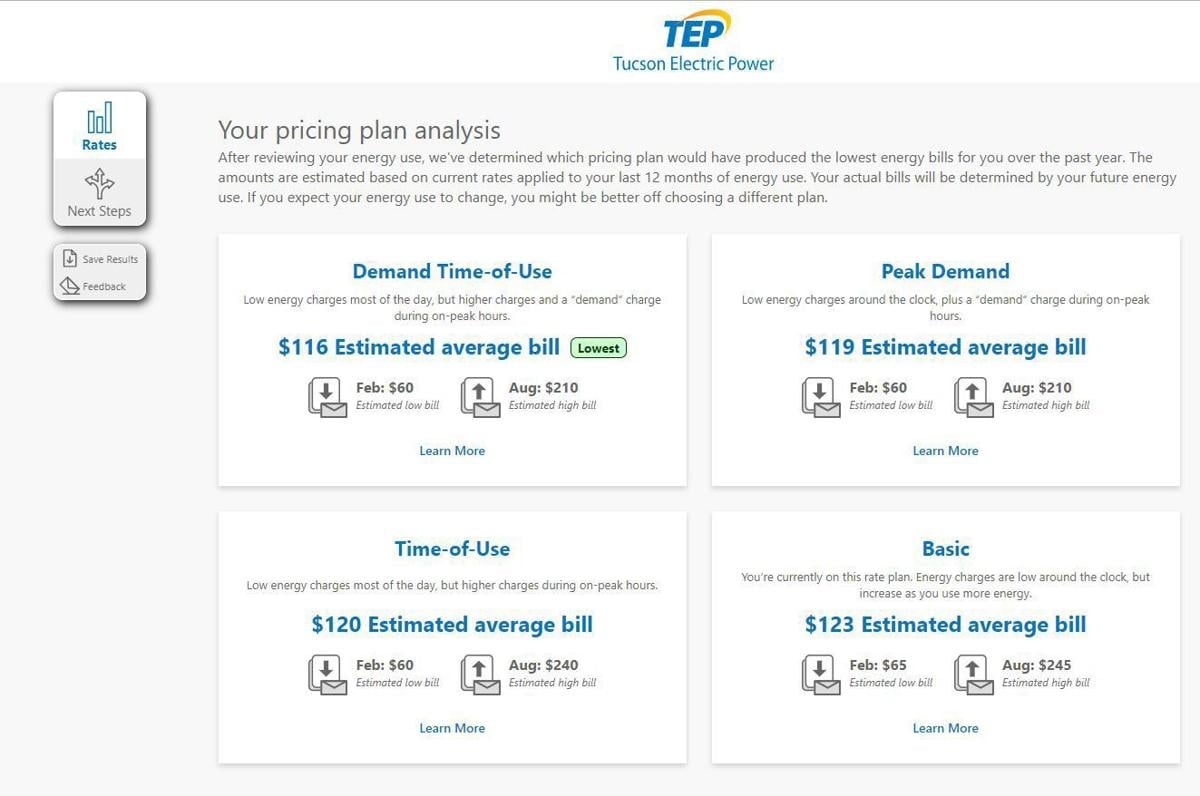 New Online Tool Helps Tucson Electric Customers Pick The Right Rate Plan Business News Tucson Com