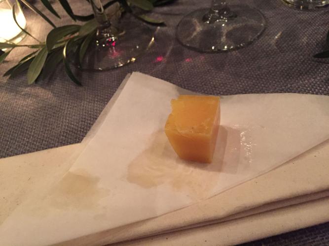 Sixth course at Four Senses dinner