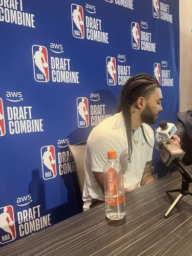 Kylan Boswell at NBA Combine interview