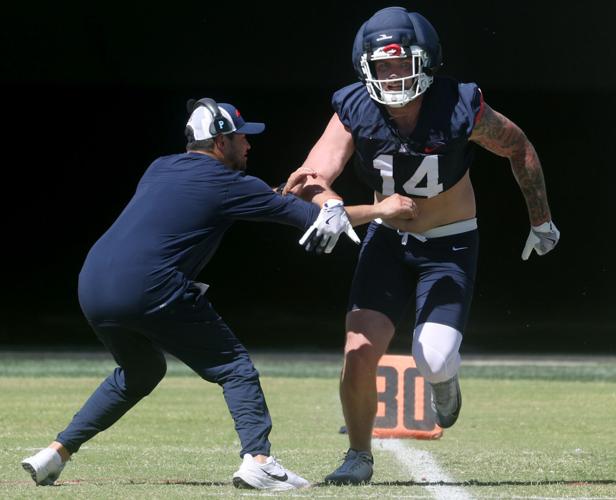 UA spring football practice