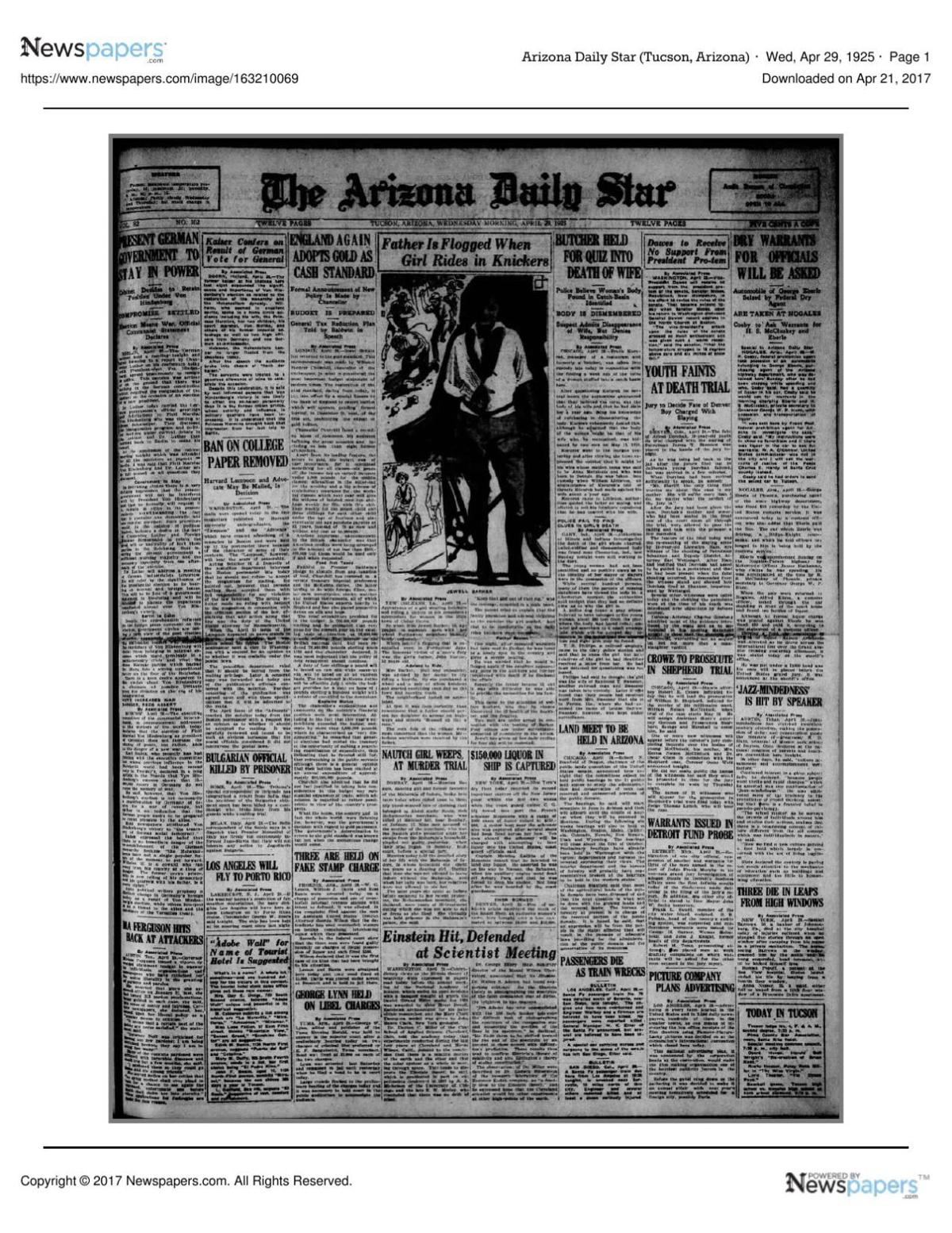 Arizona Daily Star front page April 29, 1925.pdf