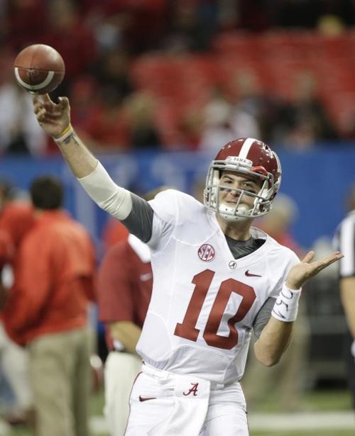 College Football Notebook: Alabama QB to return for senior year    