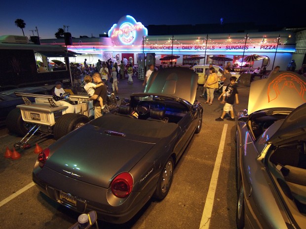 Classic cars line asphalt on Saturdays   