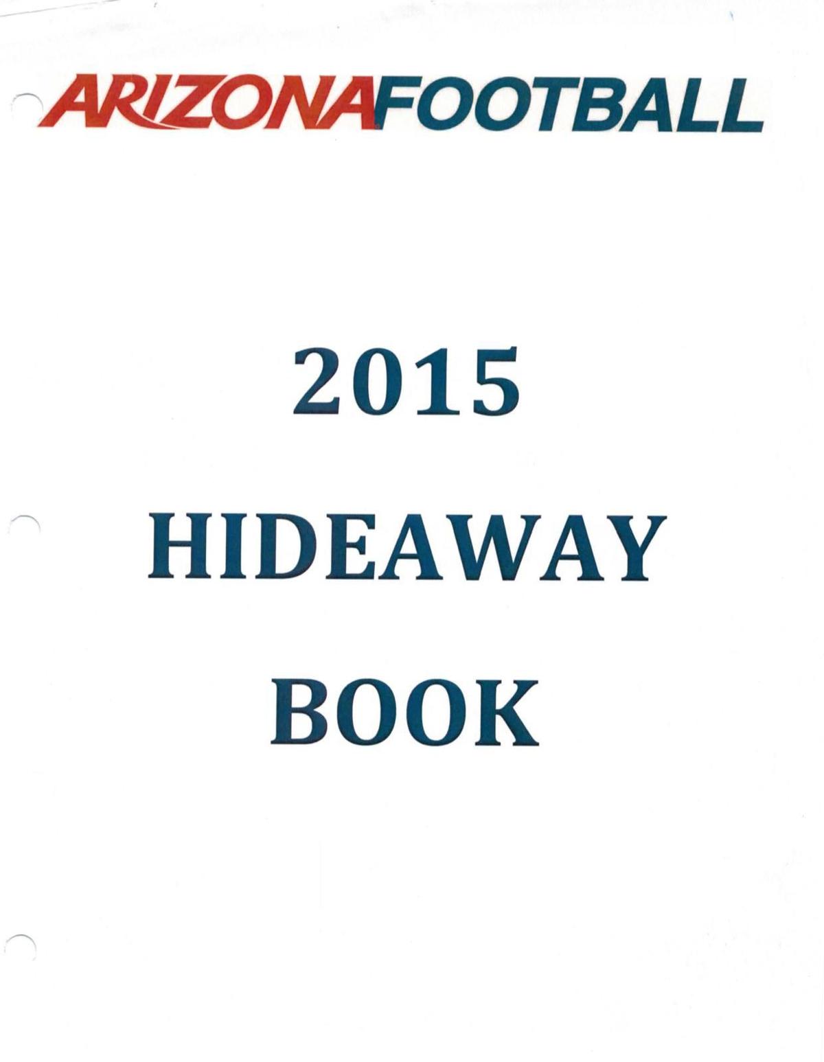 RichRod's 2015 "Hideaway Book" Arizona Football