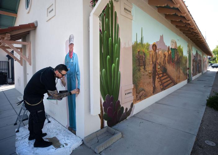 Mural at the Southern Arizona Transportation Museum
