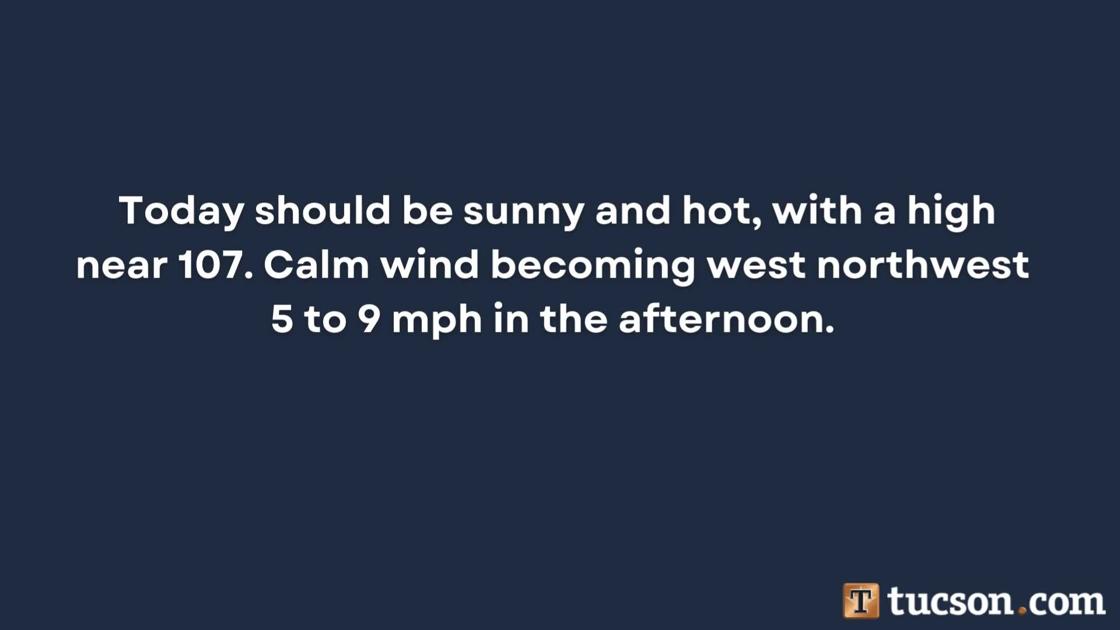 Tucson weather forecast for June 11