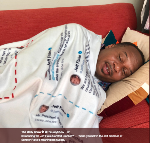 Introducing Jeff Flake Comfort Blanket