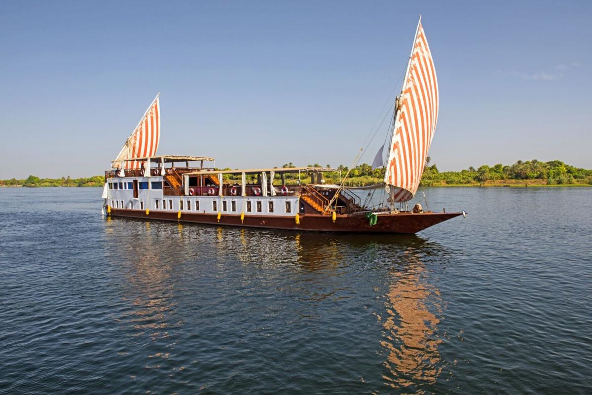 It accommodates just eight cabins as it moves between Luxor and Aswan along the Nile River.