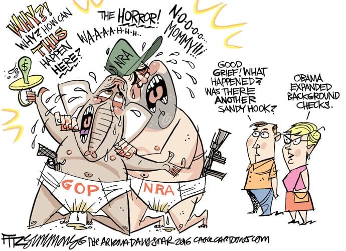 Daily Fitz Cartoon: Gun control